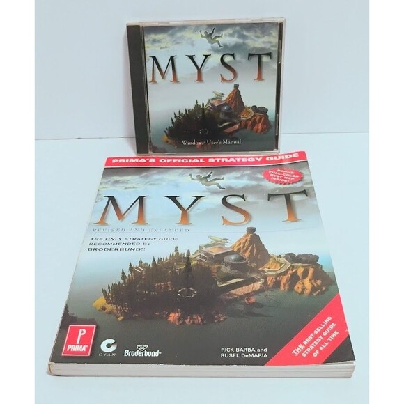2000 UBISOFT BRODERBUND PRIMA MYST ORIGINAL, TRILOGY, & STRATEGY GUIDE PC LOT - Picture 8 of 9